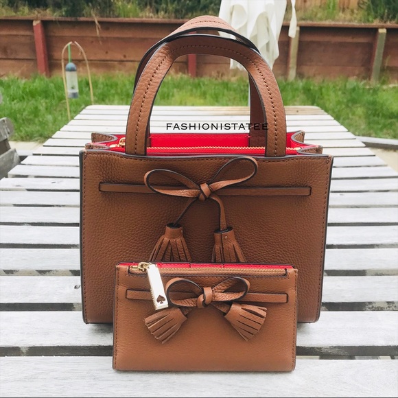 Kate spade HAYES mini satchel SMALL wallet SET - Picture 3 of 8